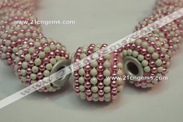 CIB393 15mm round fashion Indonesia jewelry beads wholesale