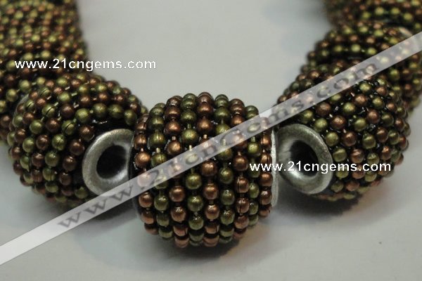 CIB396 15mm round fashion Indonesia jewelry beads wholesale