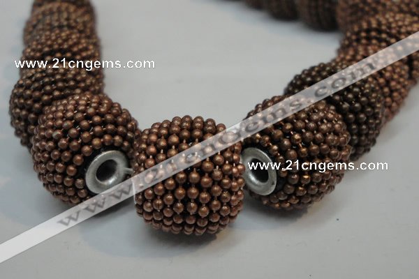 CIB402 17mm round fashion Indonesia jewelry beads wholesale