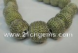 CIB412 20mm round fashion Indonesia jewelry beads wholesale