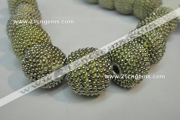 CIB412 20mm round fashion Indonesia jewelry beads wholesale