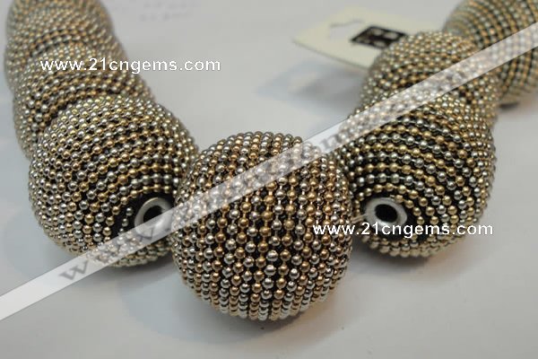 CIB418 30mm round fashion Indonesia jewelry beads wholesale