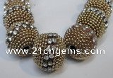 CIB420 22mm round fashion Indonesia jewelry beads wholesale