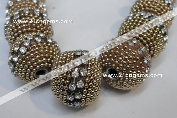 CIB420 22mm round fashion Indonesia jewelry beads wholesale