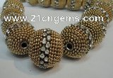 CIB422 25mm round fashion Indonesia jewelry beads wholesale