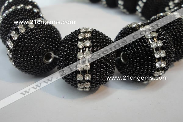 CIB427 25mm round fashion Indonesia jewelry beads wholesale