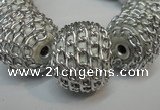 CIB450 24mm round fashion Indonesia jewelry beads wholesale