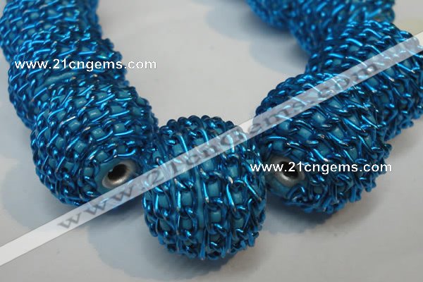 CIB451 24mm round fashion Indonesia jewelry beads wholesale