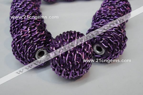 CIB452 24mm round fashion Indonesia jewelry beads wholesale