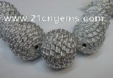 CIB455 30mm round fashion Indonesia jewelry beads wholesale