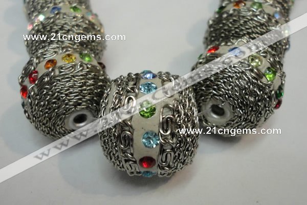 CIB460 25mm round fashion Indonesia jewelry beads wholesale