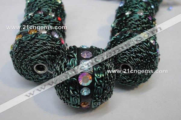 CIB461 25mm round fashion Indonesia jewelry beads wholesale