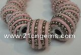 CIB470 14*14mm drum fashion Indonesia jewelry beads wholesale