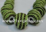 CIB472 14*14mm drum fashion Indonesia jewelry beads wholesale