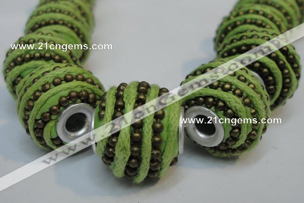 CIB472 14*14mm drum fashion Indonesia jewelry beads wholesale