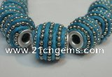 CIB473 14*14mm drum fashion Indonesia jewelry beads wholesale