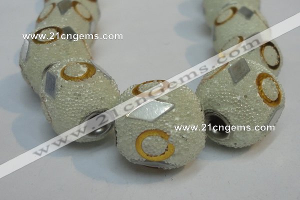 CIB480 15*16mm drum fashion Indonesia jewelry beads wholesale