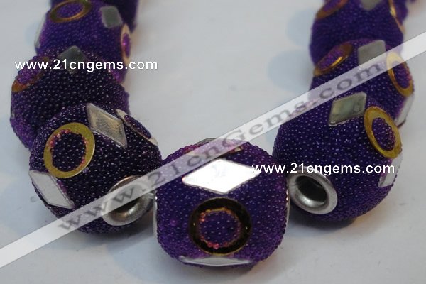 CIB482 15*16mm drum fashion Indonesia jewelry beads wholesale