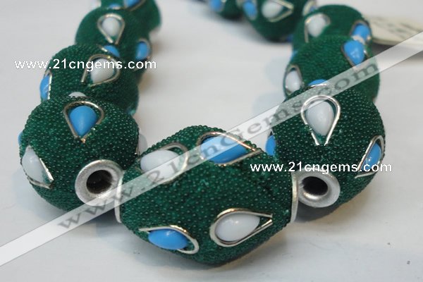 CIB491 18*23mm drum fashion Indonesia jewelry beads wholesale