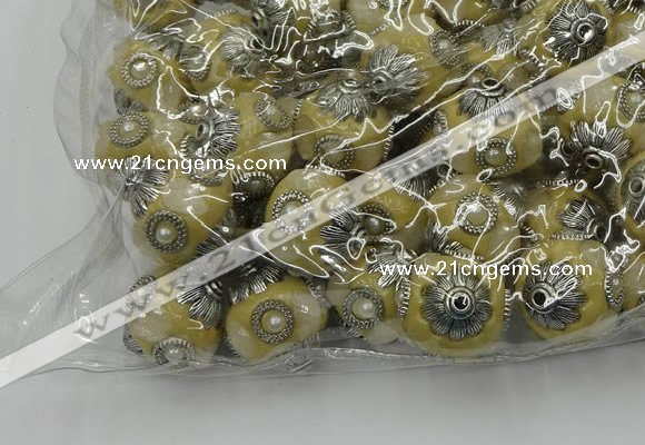 CIB501 22mm round fashion Indonesia jewelry beads wholesale