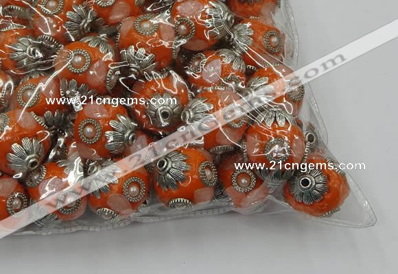 CIB503 22mm round fashion Indonesia jewelry beads wholesale