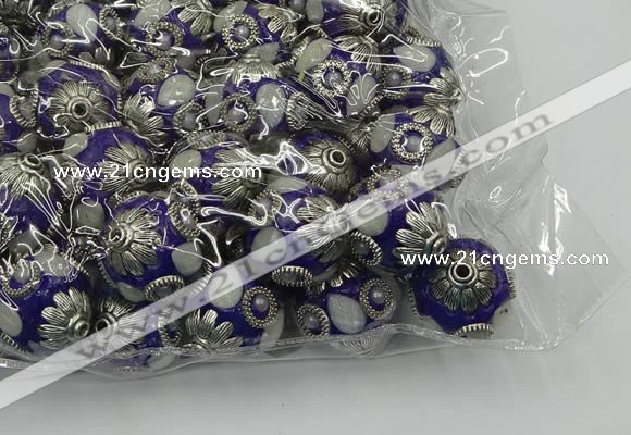 CIB507 22mm round fashion Indonesia jewelry beads wholesale