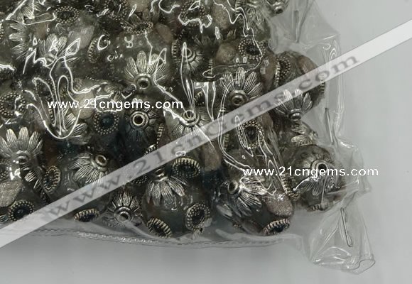 CIB515 22mm round fashion Indonesia jewelry beads wholesale