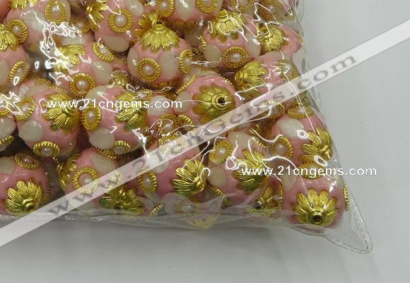 CIB532 22mm round fashion Indonesia jewelry beads wholesale