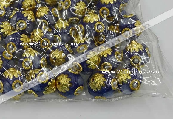 CIB536 22mm round fashion Indonesia jewelry beads wholesale