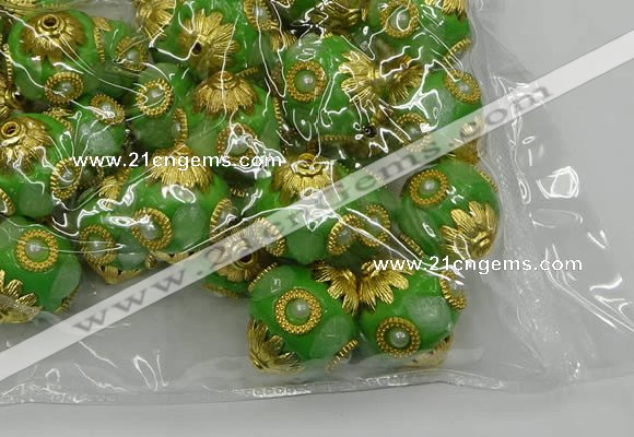 CIB538 22mm round fashion Indonesia jewelry beads wholesale