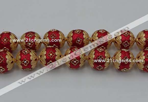 CIB549 22mm round fashion Indonesia jewelry beads wholesale