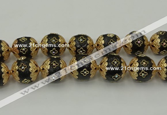 CIB555 22mm round fashion Indonesia jewelry beads wholesale