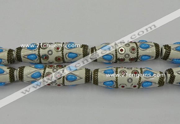 CIB560 16*60mm rice fashion Indonesia jewelry beads wholesale