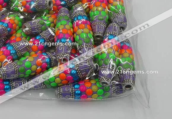 CIB583 16*60mm rice fashion Indonesia jewelry beads wholesale