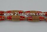 CIB605 16*60mm rice fashion Indonesia jewelry beads wholesale