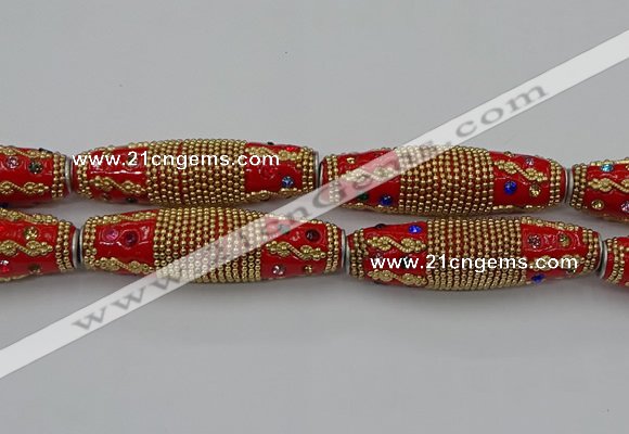 CIB605 16*60mm rice fashion Indonesia jewelry beads wholesale