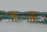 CIB607 16*60mm rice fashion Indonesia jewelry beads wholesale