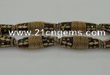 CIB612 16*60mm rice fashion Indonesia jewelry beads wholesale