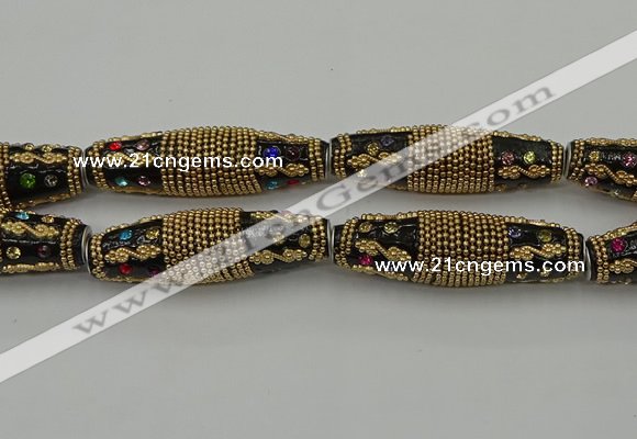 CIB612 16*60mm rice fashion Indonesia jewelry beads wholesale