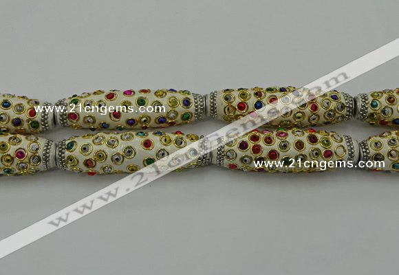 CIB615 16*60mm rice fashion Indonesia jewelry beads wholesale