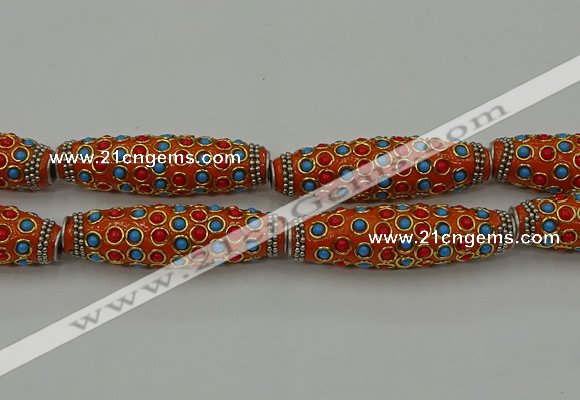 CIB635 16*60mm rice fashion Indonesia jewelry beads wholesale