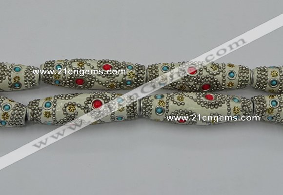 CIB645 16*60mm rice fashion Indonesia jewelry beads wholesale