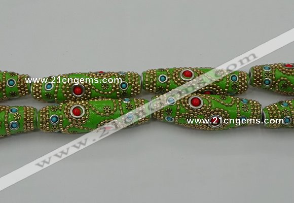 CIB655 16*60mm rice fashion Indonesia jewelry beads wholesale
