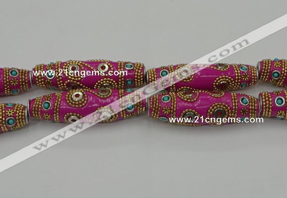 CIB664 16*60mm rice fashion Indonesia jewelry beads wholesale