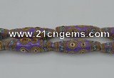 CIB665 16*60mm rice fashion Indonesia jewelry beads wholesale