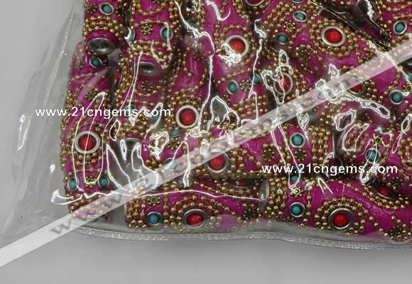 CIB680 16*60mm rice fashion Indonesia jewelry beads wholesale