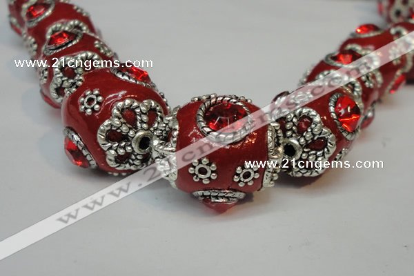 CIB81 16*22mm oval fashion Indonesia jewelry beads wholesale