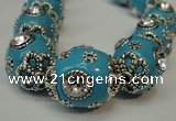 CIB82 16*22mm oval fashion Indonesia jewelry beads wholesale