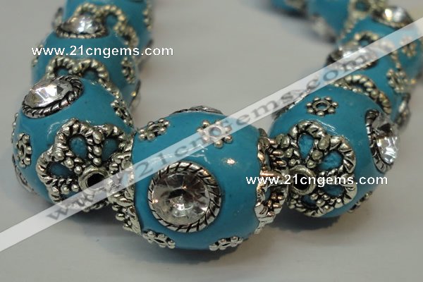 CIB82 16*22mm oval fashion Indonesia jewelry beads wholesale