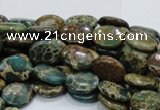 CIJ11 15.5 inches 8*10mm oval impression jasper beads wholesale